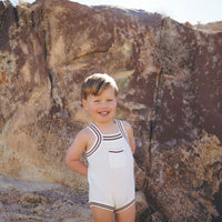 Coco Blanc Cream Mesh Romper