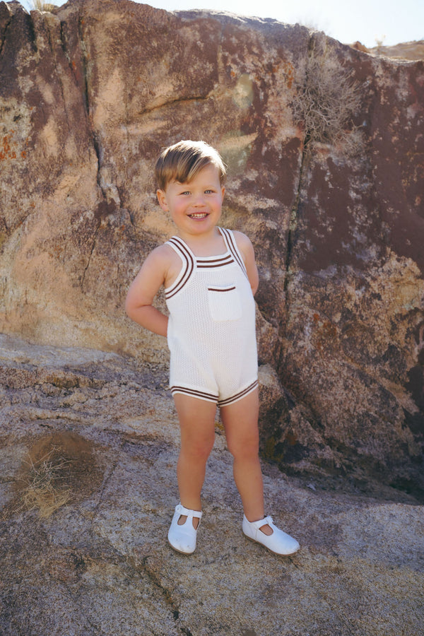 Coco Blanc Cream Mesh Romper