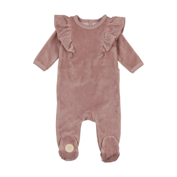 Mon Tresor Mauve Dainty Ruffl e Footie