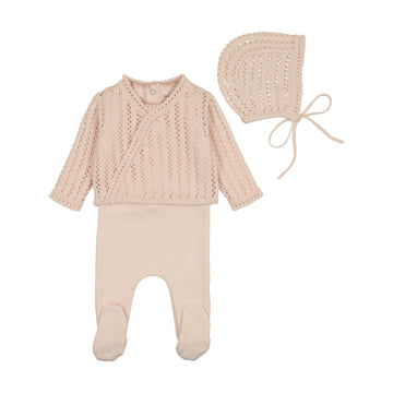 Bee & Dee Champagne Pink Dainty Sweater Outfit