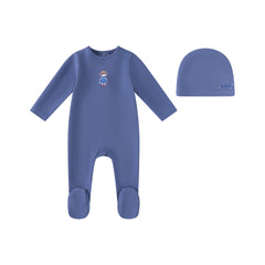 Minilabel Denim Blue Fisherman Footie and Hat- Boys