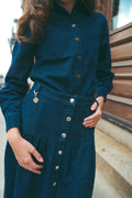 Urban Edge Denim Shirt Navy