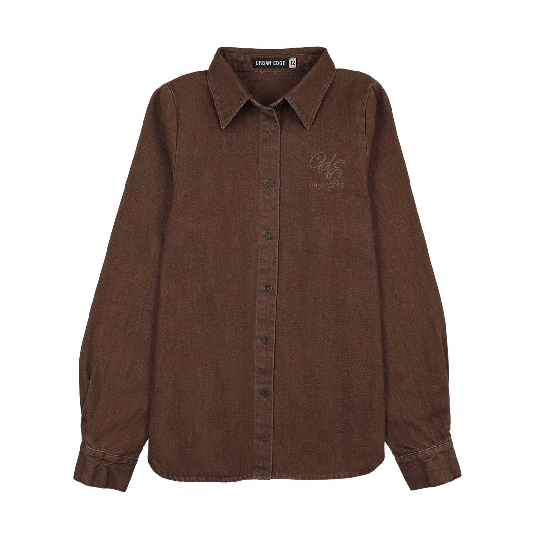 Urban Edge Denim Shirt Brown
