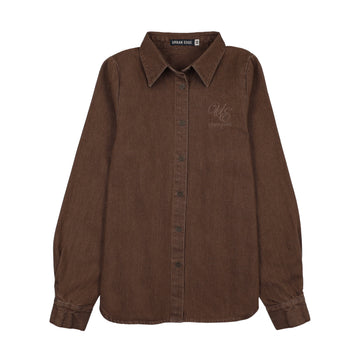 Urban Edge Denim Shirt Brown