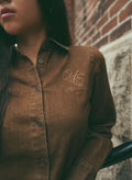 Urban Edge Denim Shirt Brown