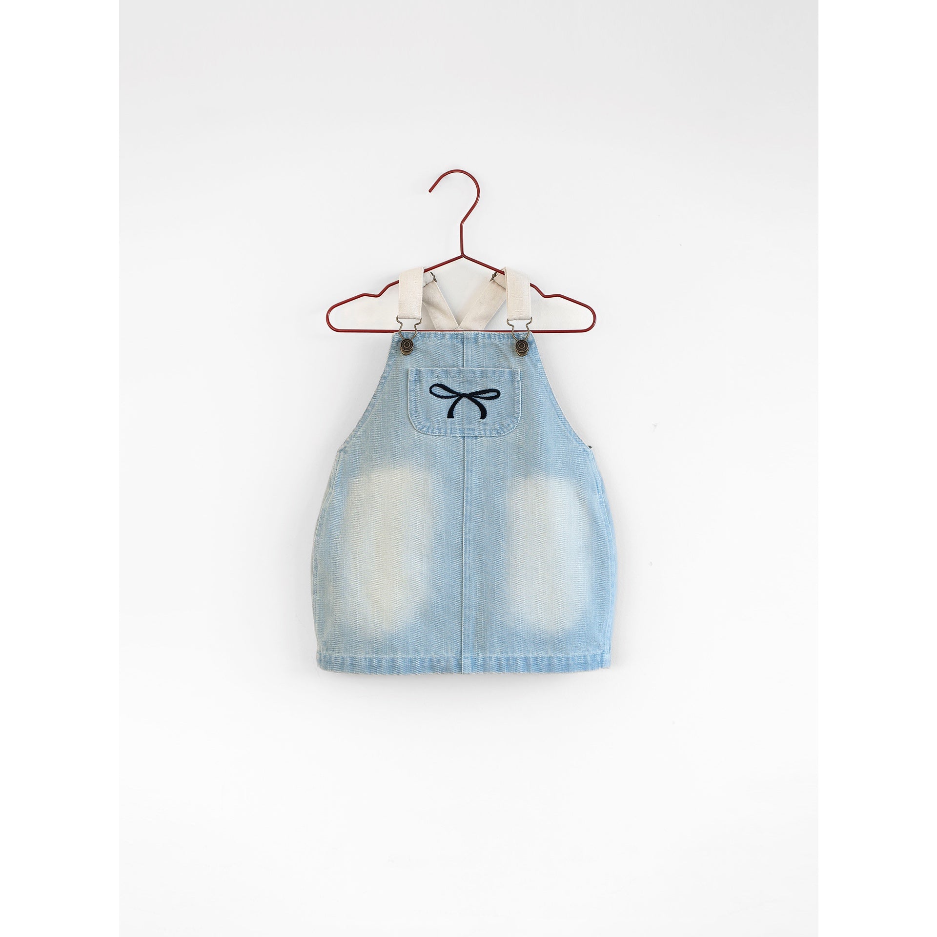 Please Mom Denim Bow Barrel Dress Please Mom Denim Bow Barrel Dress