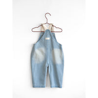 Please Mom Denim Bow Barrel Overalls