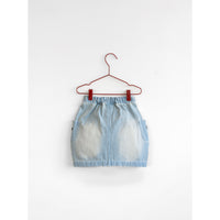 Please Mom Denim Bow Barrel Skirt