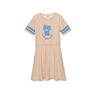 Wander + Wonder Peach Baseball Dress