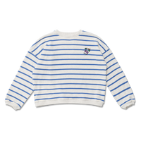 Wander + Wonder Blue Stripe Striped Cherry Sweatshirt