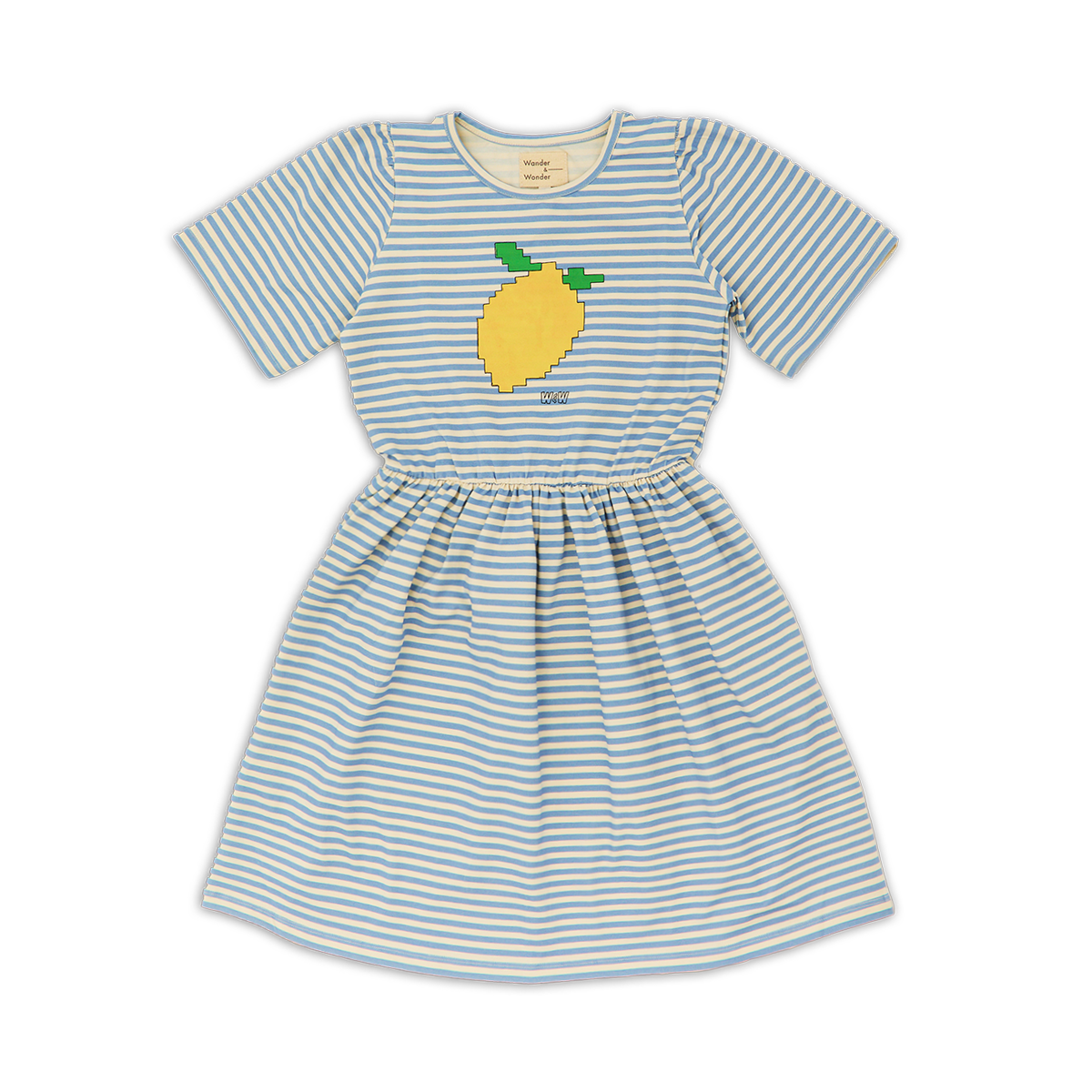 Wander + Wonder Sky Stripe Lowri Dress | Buttons Bebe Wander + Wonder Sky Stripe Lowri Dress | Buttons Bebe