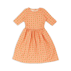 Wander + Wonder Pink Straberry Check Tilly Dress