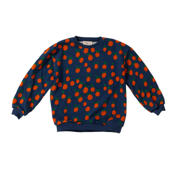 Wander & Wonder Navy Tangerine Printed Sweatshirt