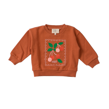 Wander & Wonder Dark Blush Baby Cherry Sweatshirt