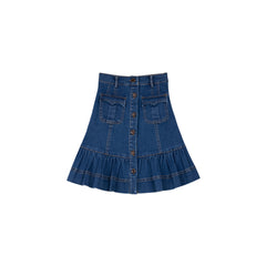 Cottier Blue Lina Skirt