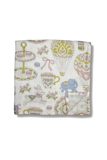 Little Threads The Label Dreamy Carousel Muslin Blanket