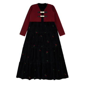 Miss Mini Embroidered Duo Shabbos Maxi