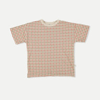 My Little Cozmo Pink Organic Crepe Check T-Shirt