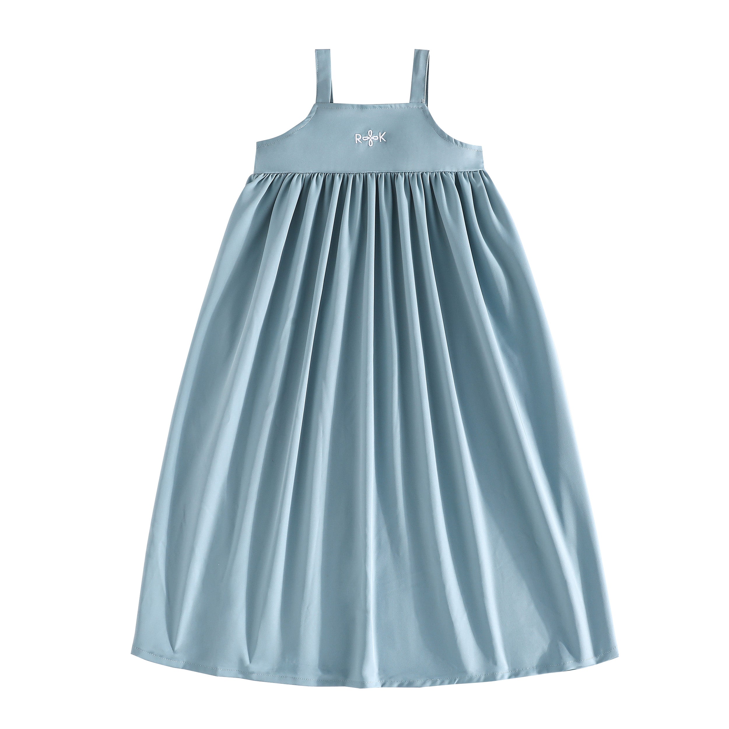 RetroKid Light Blue Emery Maxi Jumper Dress | Buttons Bebe RetroKid Light Blue Emery Maxi Jumper Dress | Buttons Bebe