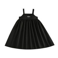RetroKid Black Emery Short Jumper Dress | Buttons Bebe RetroKid Black Emery Short Jumper Dress | Buttons Bebe