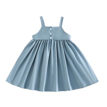 RetroKid Light Blue Emery Short Jumper Dress
