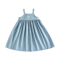 RetroKid Light Blue Emery Short Jumper Dress