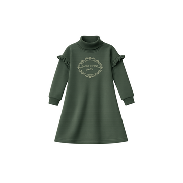 Mode Avant Paris Green Sweatshirt Dress