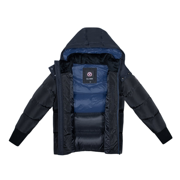 Ellabee Boys Gabriel Navy-Accent No-Fur Coat (F24-3001)