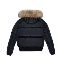 Ellabee Lena Jacket Black Natural Racoon Fur (F24-3009B)