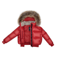 Ellabee Lena Jacket Red Natural Racoon Fur10215282