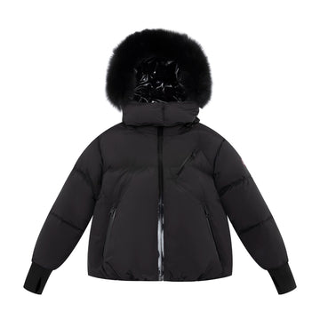 Ellabee Stella Down Fur Jacket Black Fox