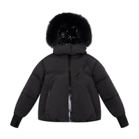 Ellabee Stella Down Fur Jacket Black Fox