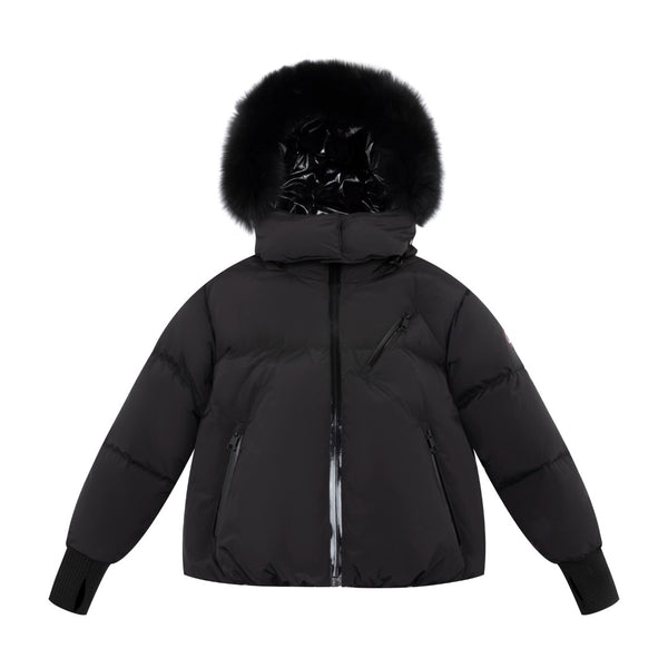 Ellabee Stella Down Fur Jacket Black Fox