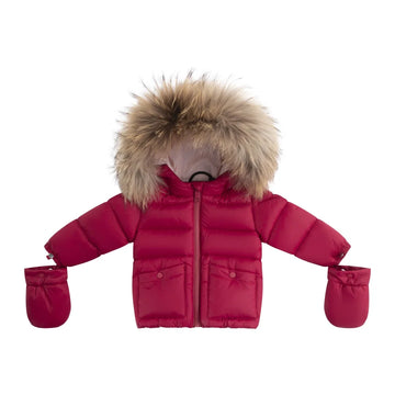 Ellabee Bella Enfant Fur Down Jacket - Raspberry/Pink Lining 6031