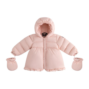 Ellabee Flore Enfant Fur Down Jacket - Baby Pink 6035