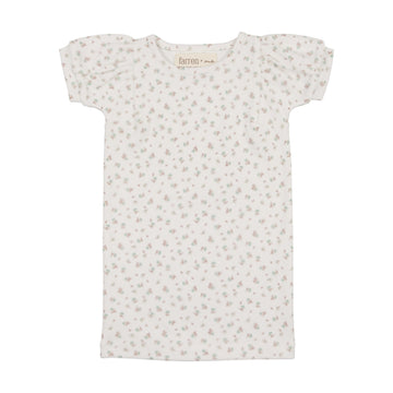 Farren + Me floral print Balloon short sleeve t- shirt(F277)