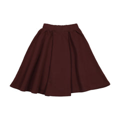 Farren And Me Washed Burgundy Gathered Skirt (Faw25-08)