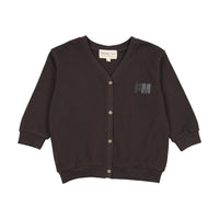 Farren And Me Washed Black Sweatshirt Cardigan (Faw25-12)