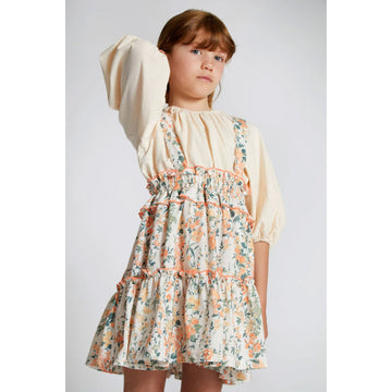 Nueces CORAL FLOWERS STRIPES CHARM SKIRT- does not have straps