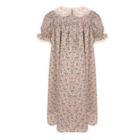 Pernille Charlenne Dress In Flower Print Embroidered Collar