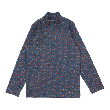 Lil Legs Printed Mocknecks Off Blue
