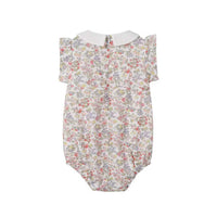 Nounelle Strawberry Embroidered Romper
