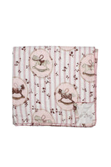 Little Threads The Label Rose Rocking Horse Muslin Blanket