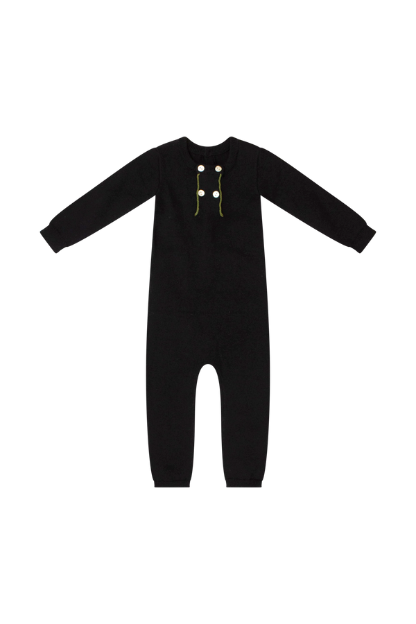 Klai Double Breasted Romper Black