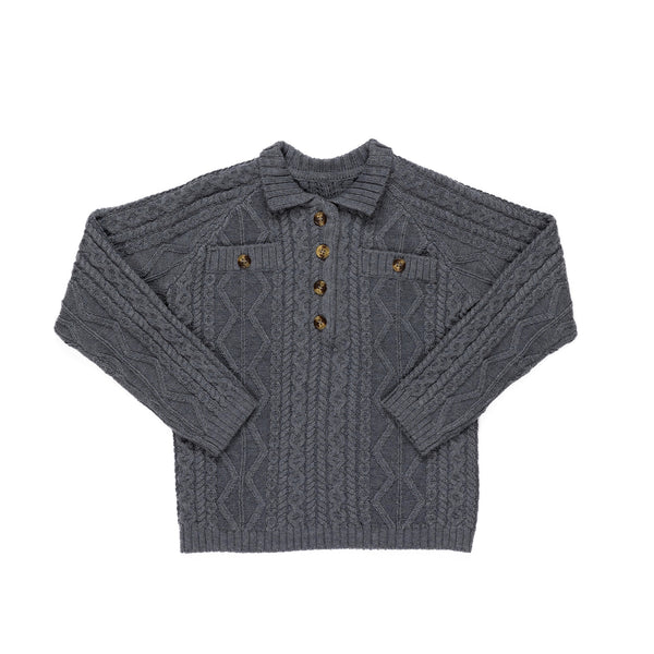 Kipp Charcoal Cable Sweater