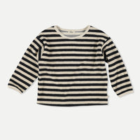 My Little Cozmo Navy Organic Toweling Stripes Sweatshirt