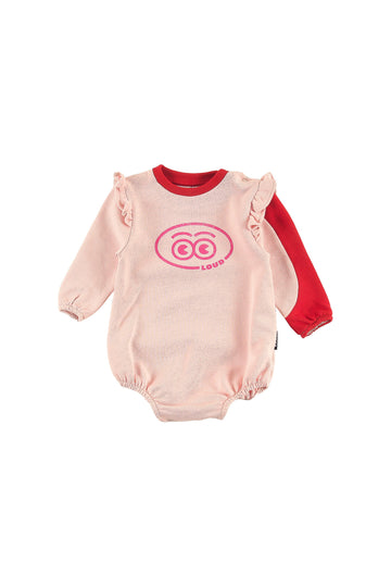 Loud Apparel Tignes Baby Girl Romper - Orchid Pink Red (GBR05)