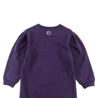 Loud Apparel Purple Indigo/Grapes Dress Puff Sleeve