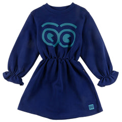 Loud Apparel Navy Waisted Welcome Dress (GD01)