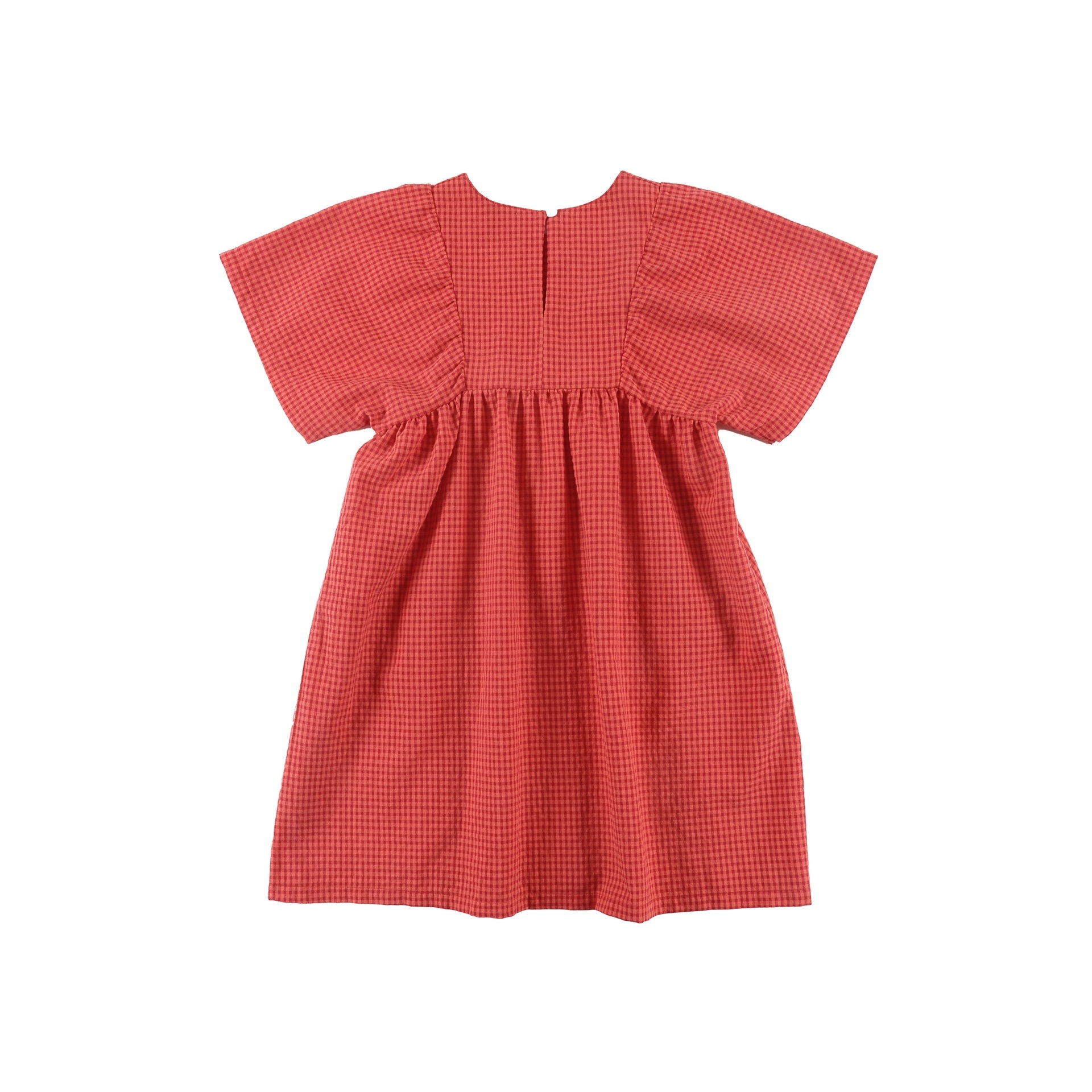 Loud Apparel Red Check Dress Loose Fit
